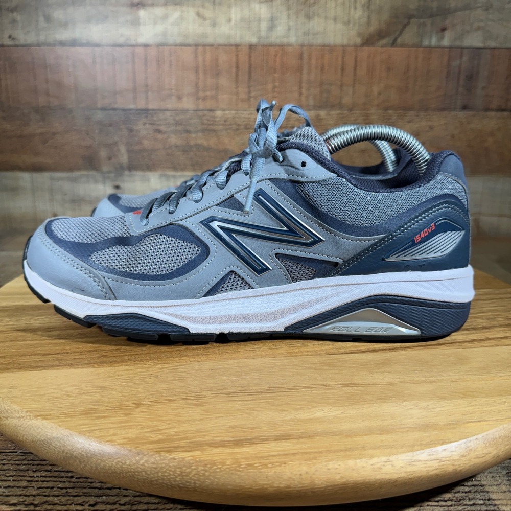 New Balance Shoes Womens 9.5 Grey Blue Running 1540v3 W1540GD3 Stability ROLLBAR